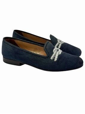 Stubbs & Wootton for J. Crew Needlepoint Nautical Knot Loafers Size 7